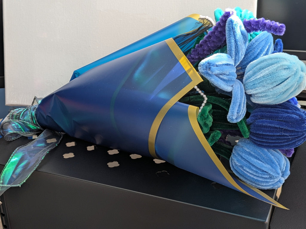 Blue light bouquet